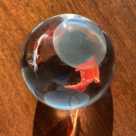 Murano Glass Aquarium Koi Fish Paperweight, Attributed to Dal Borgo Venice Italy - Picture 8 of 10